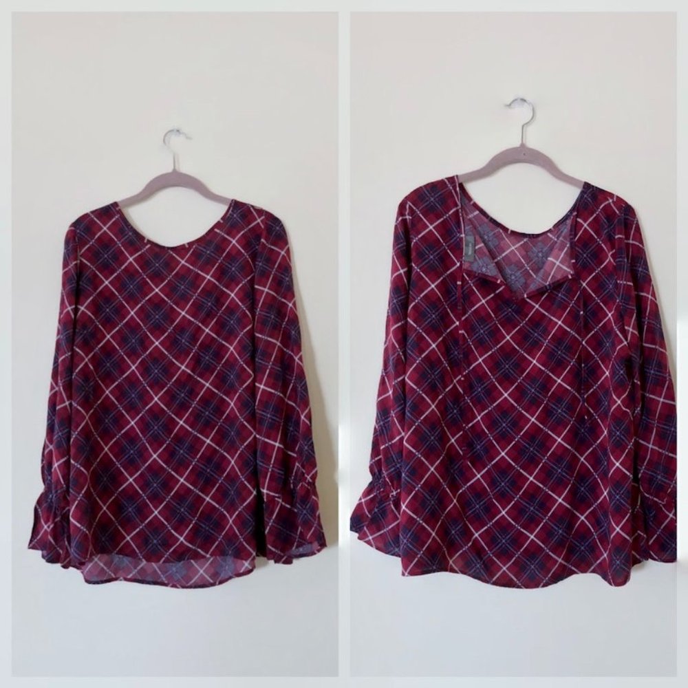 Burgundy blouse, Soft cotton blouse from Yessica ✿
